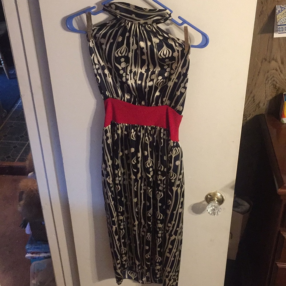 Forever 21 halter semi backless dress